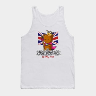 King Charles III Coronation Street Party Rowdy Underlings Tank Top